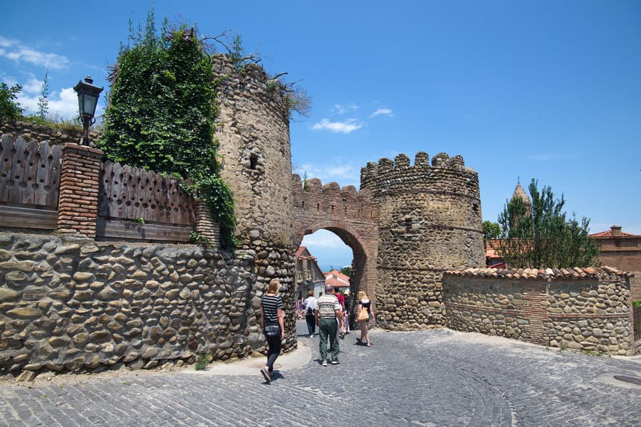 Azerbaijan Georgia Armenia Group Tour Sighnaghi city walls entrance