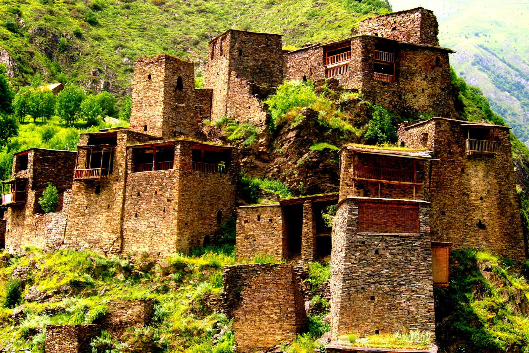Ancient Georgian village Mutso