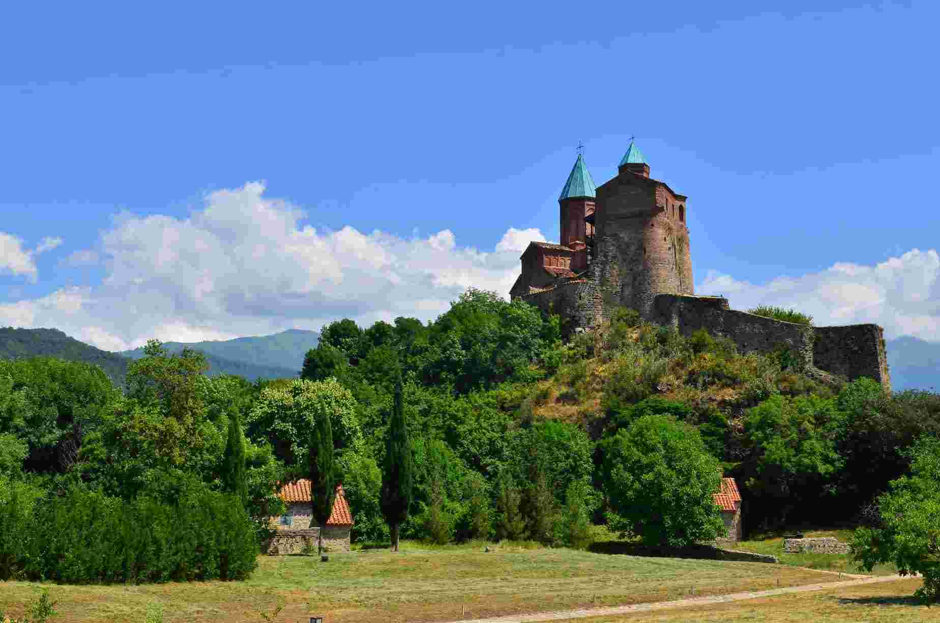 Gremi monastery in Kakheti region of Georgia during one of the responsible travel tours
